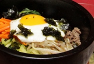 Bibimbap - Rice with Mixed Vegetables, Beef, and Egg