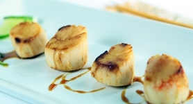 Lime and Honey Marinated Asian Style Scallops