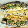 Trout Stuffed with Herbs and Garlic
